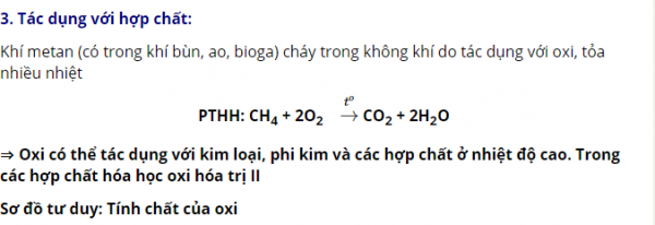 tính chất hóa học của oxi