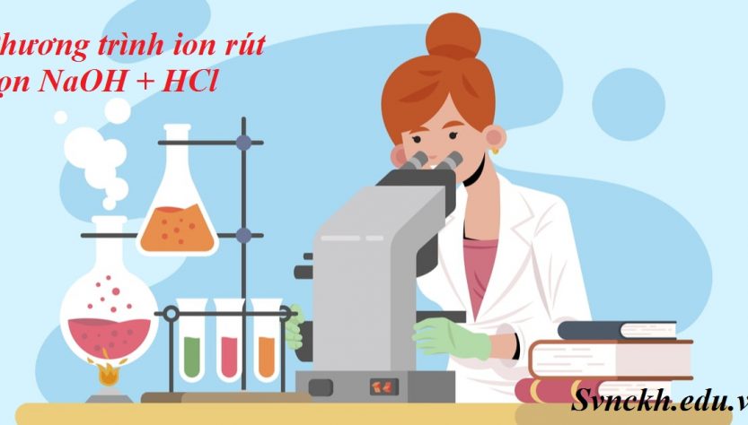 Phương trình ion rút gọn NaOH + HCl