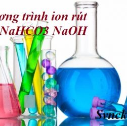 Viết phương trình ion rút gọn của NaHCO3 NaOH