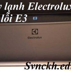 Máy lạnh Electrolux báo lỗi E3