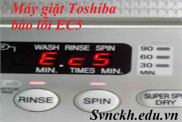 Máy giặt Toshiba báo lỗi EC5