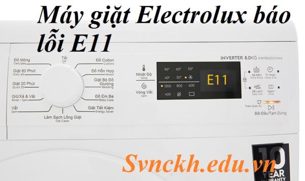 Máy giặt Electrolux báo lỗi E11
